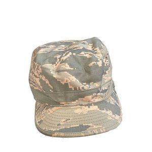 Ripstop Mens Utility Cap Hat Green Beige Camouflage Fitted One Size